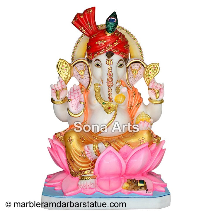 Marble Ganapti Moorti