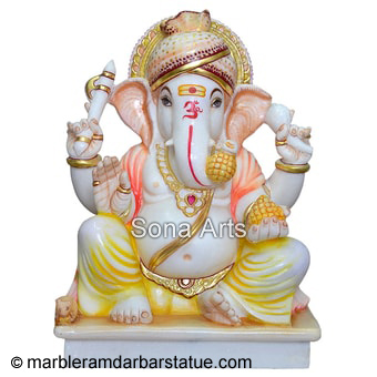 Ganesha Marble Idol