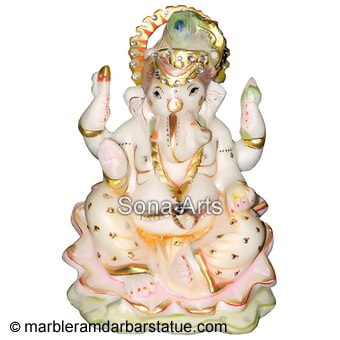 Marble Small Ganesha Statue