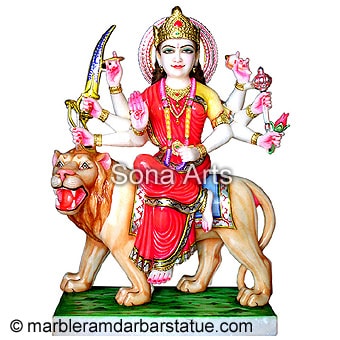 Marble Durga Maa Statue