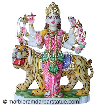 Marble Vaishno Mata Statue