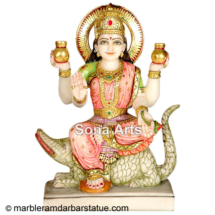 Marble Ganga Maa Statue