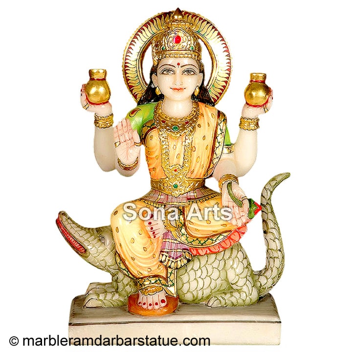Marble Ganga Maa Idol