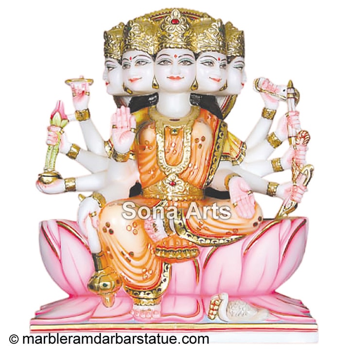 Marble Maa Gayatri Statue