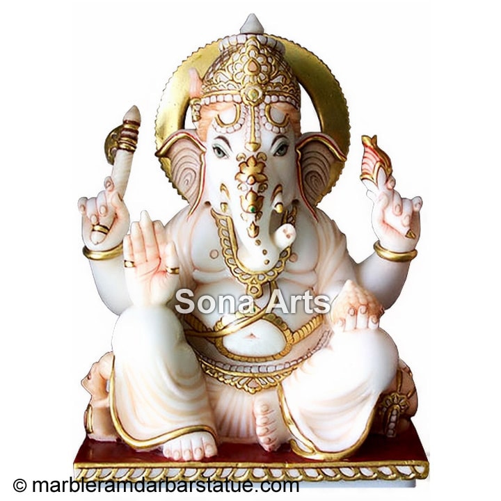 Beautiful Marble Ganesh Statue