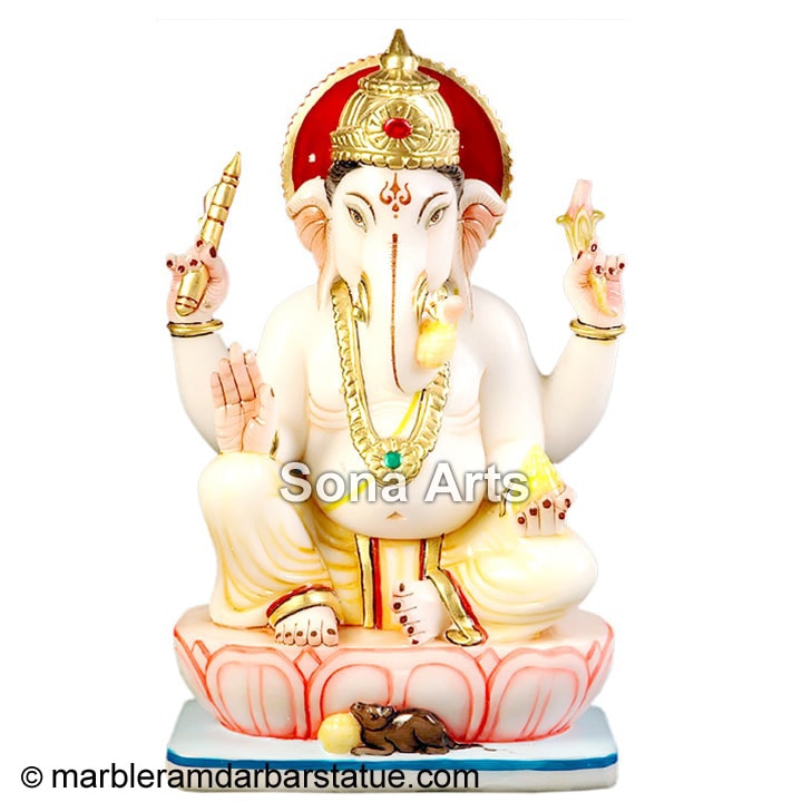 Aesthetically Carved Lord Ganesha