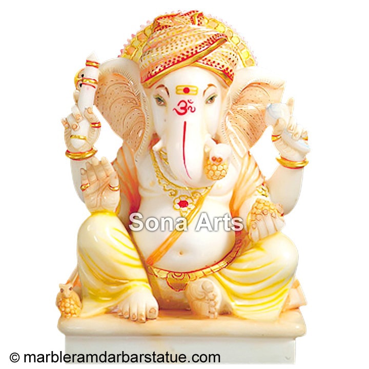 Marble Altar Ganesh Statue