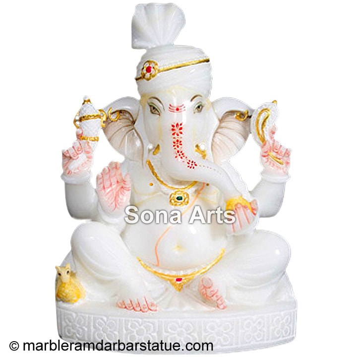 Vietnam Marble Ganesha Statue