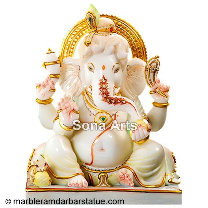 Marble Bal Ganesha Statue