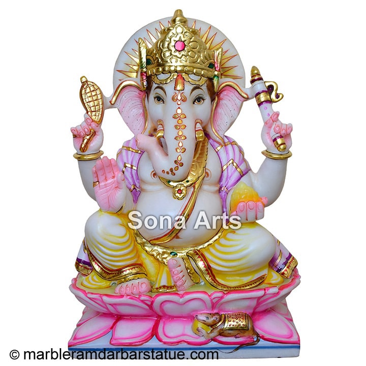 Ganapati Marble Moorti