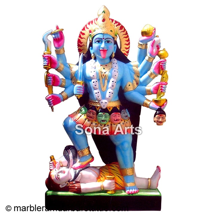 Black Marble Kali Mata Statue
