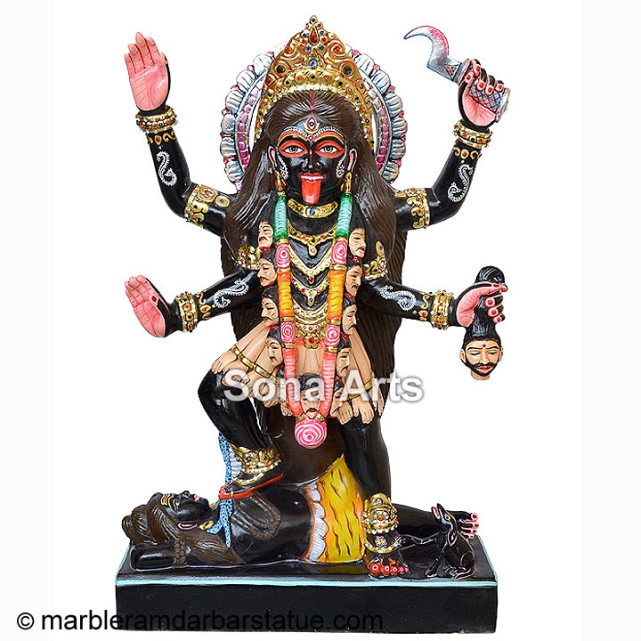 Black Marble Kali Maa Statue