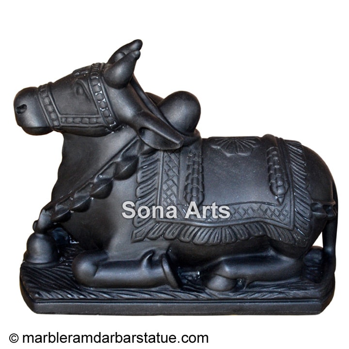 Marble Nandi Statue