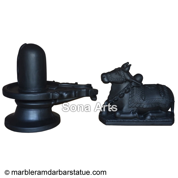 Marble Nandi and Shivling Murti