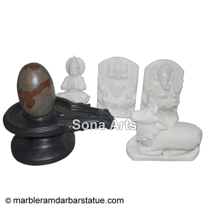 Marble Shiv Parivar Murti