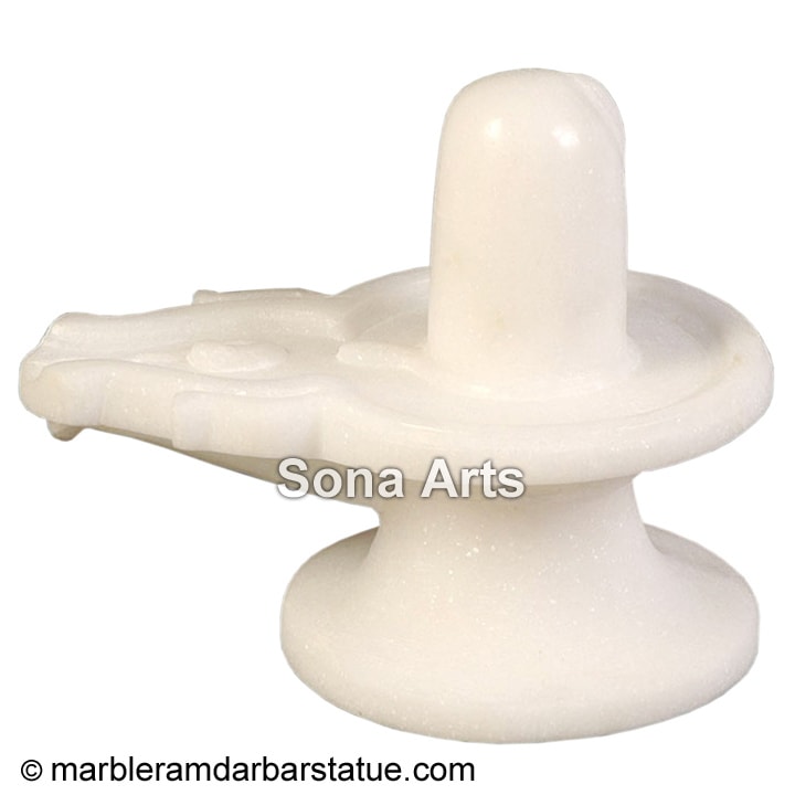 White Marble Shiva Lingam Murti