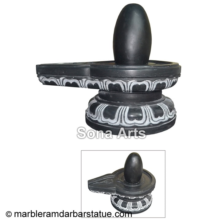 Black Narmadeshwar Shivling Statue
