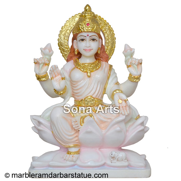 Marble Lakshmi Statue