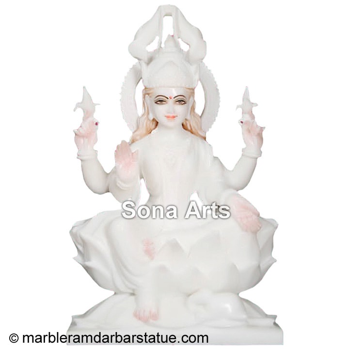 White Marble Laxmi Murti