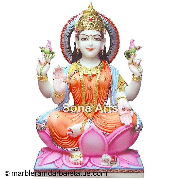 White Marble Lakshmi Moorti