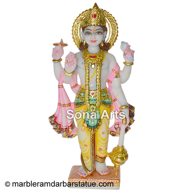 Marble Vishnu Sculpture