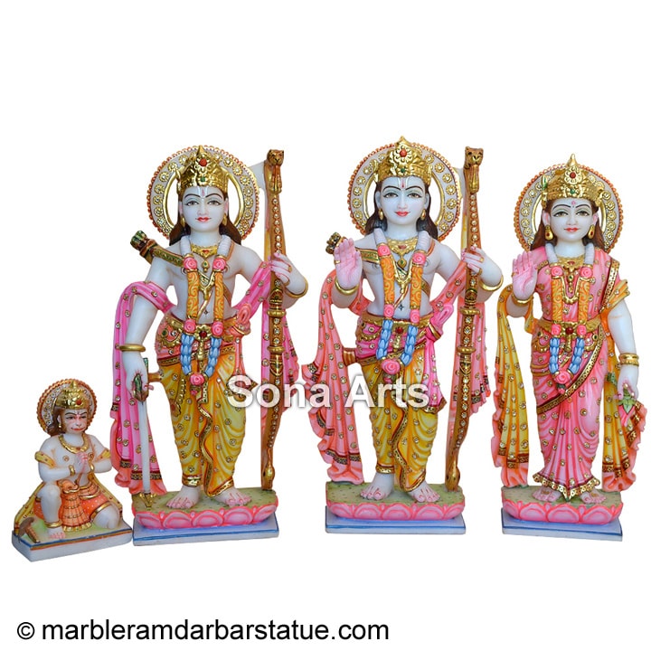 White Marble Ram Darbar Statue