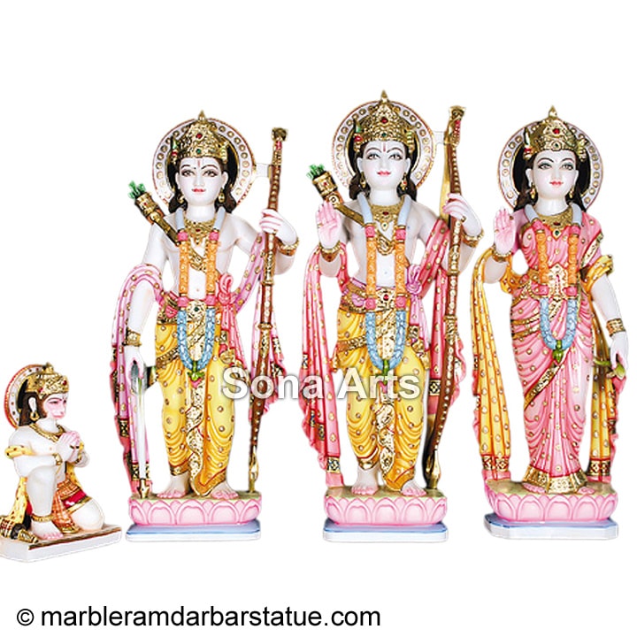 Ram darbar Idol in marble stone
