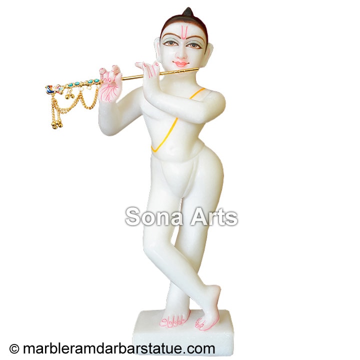 White Iskcon Krishna Idols