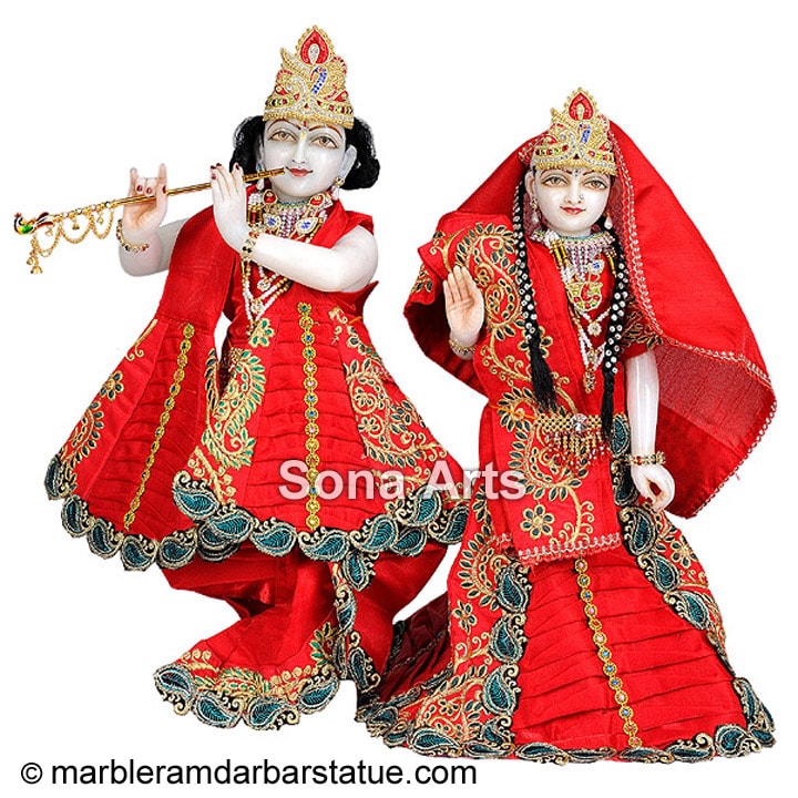 Iskcon Radha Krishna Marble Moorti
