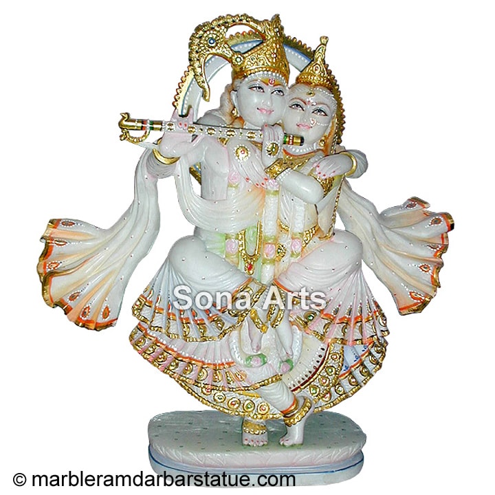 Jugal Dancing Radha Krishna Statue