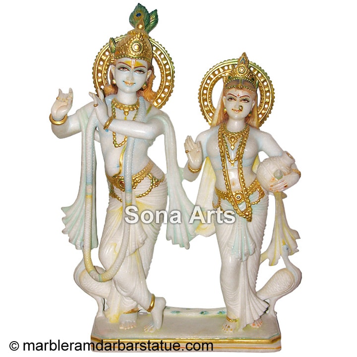 Radha Krishna Jugal Marble Statue