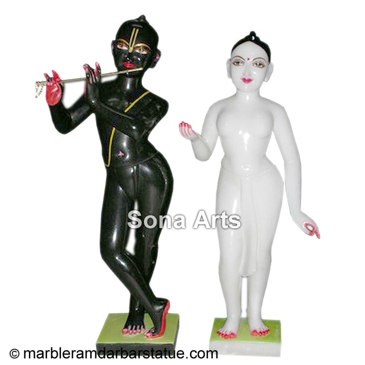 Iskcon radha krishna statue