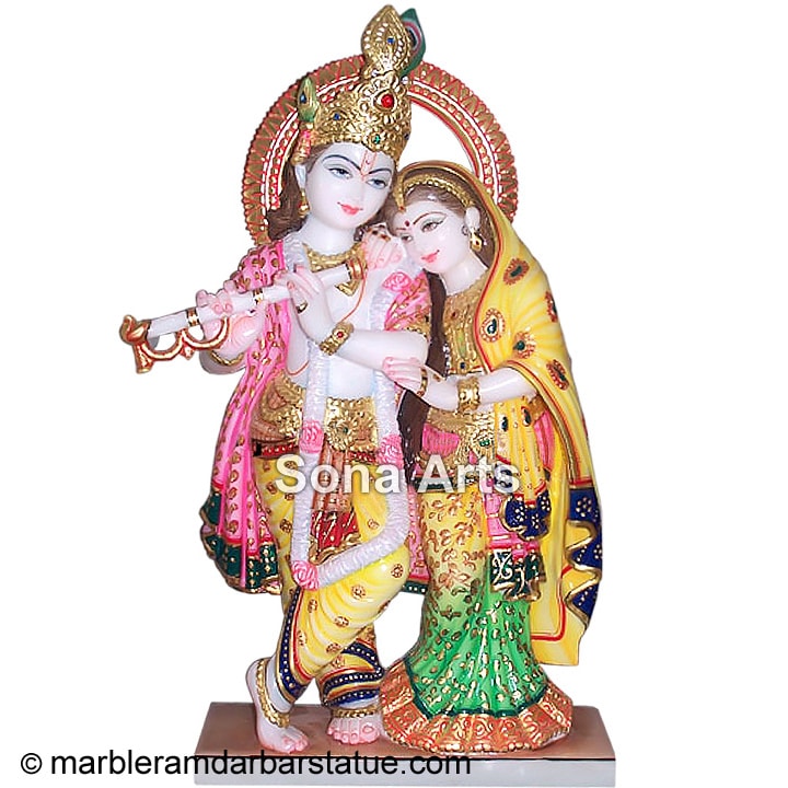 Radha Krishna Idols from Marble