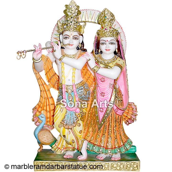 Beautiful Radha Krishna from Marble