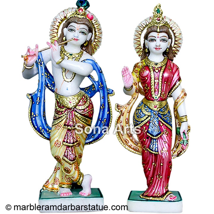 Exquisite Radha Krishna from Marble