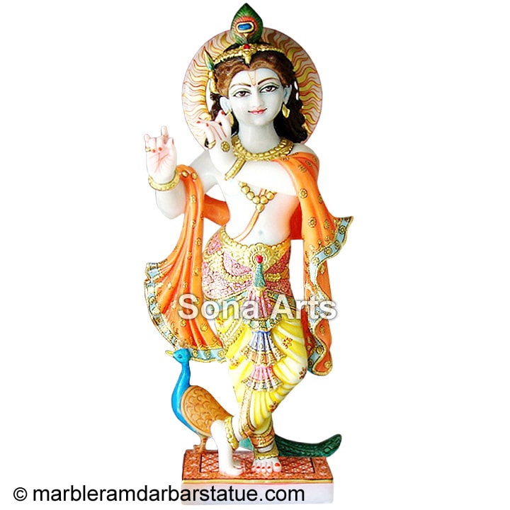 Marble Statue of Lord Krishna