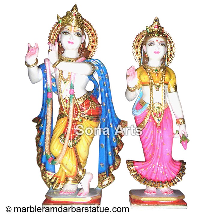 Marble Radha Krishna Sculptures