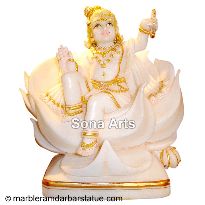 Krishna Statue On Lotus