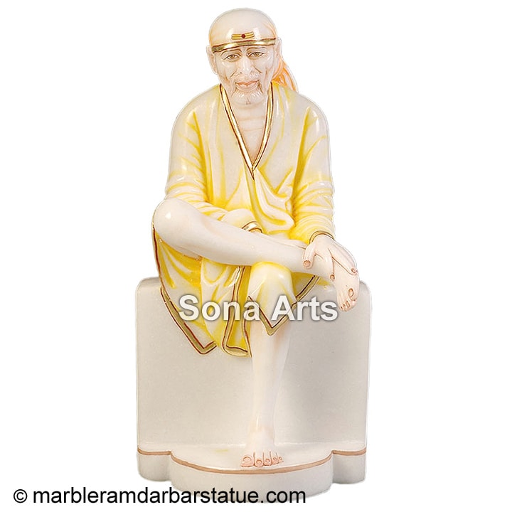 White Marble Lord Sai Baba Statue