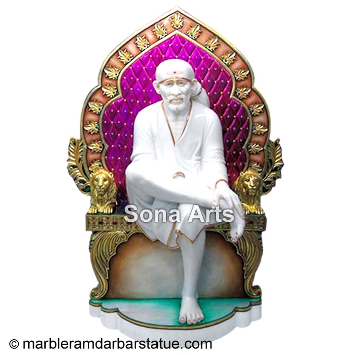 Sai Baba Statue with Sinhasan