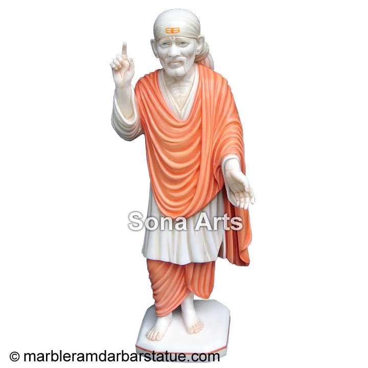 Marble Standing Sai baba Statue