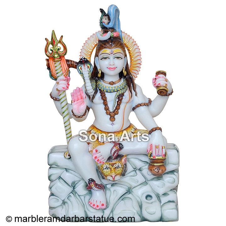 Marble Shivji Statue Moorti