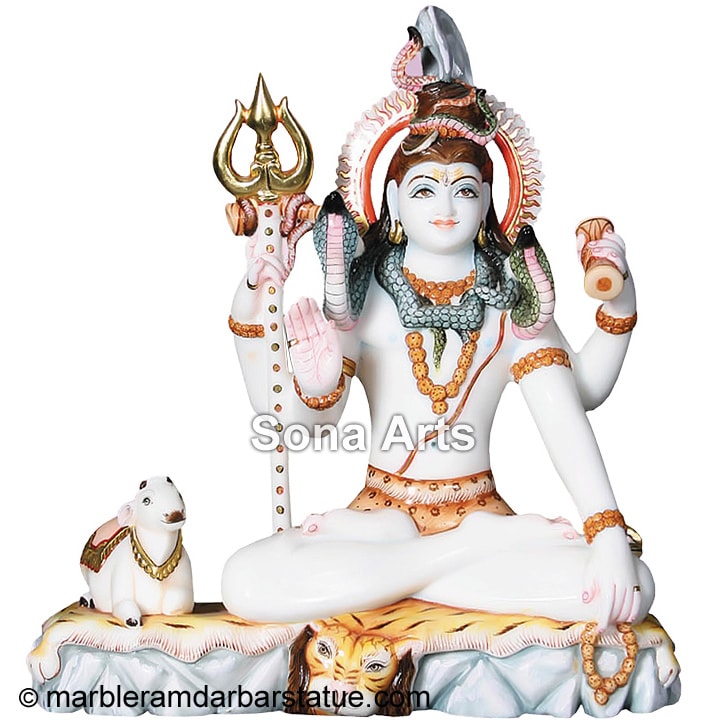 Lord Shiva Marble Statue for Sale