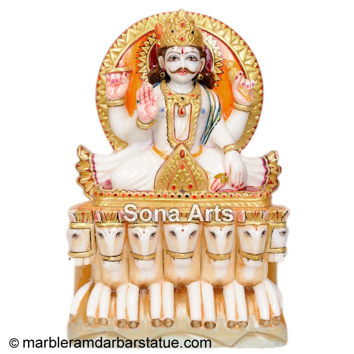 Marble Surya Murti