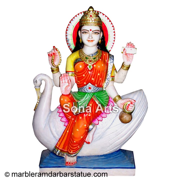 Marble Brahmani Mata Statue