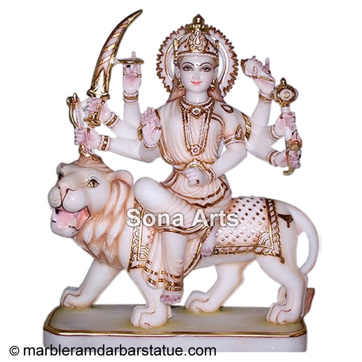 Marble Durga Statues