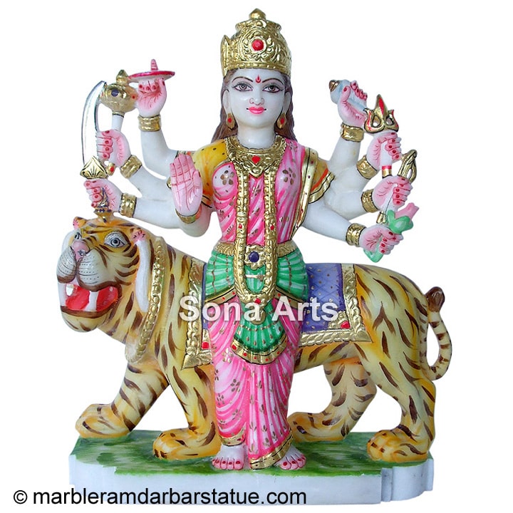 Marble Vaishno Mata Statue