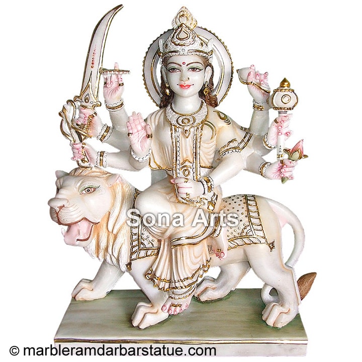 Marble Bhagwati Maa Statue