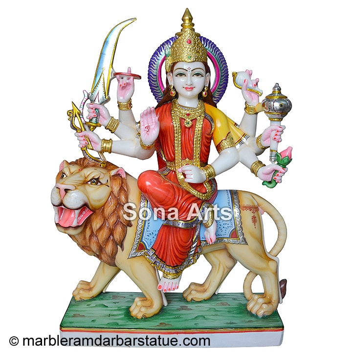 Colorful Durga Statue