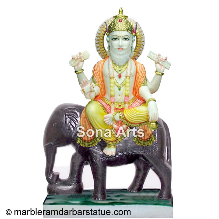 Marble Bhagwan Vishwakarma Statues